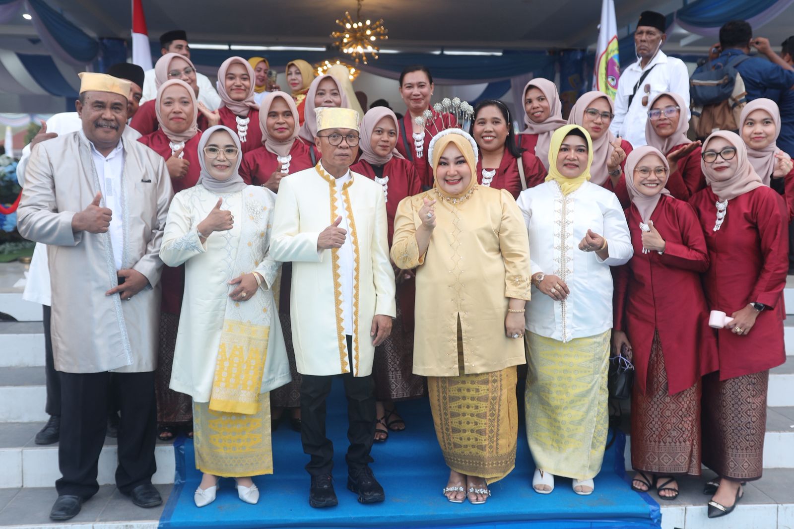 Dukcapil Halmahera Tengah Ikuti Upacara HUT ke-35 Kabupaten Halmahera Tengah